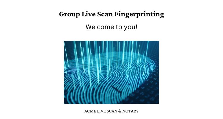 Group live scan fingerprinting in WEST PALM BEACH, Florida